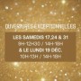 HORAIRES EXCEPTIONELLES FIN D ANNEE